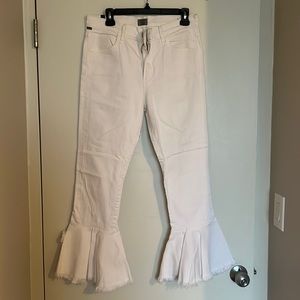White Citizens of Humanity Drew Flounce High Rise Jeans